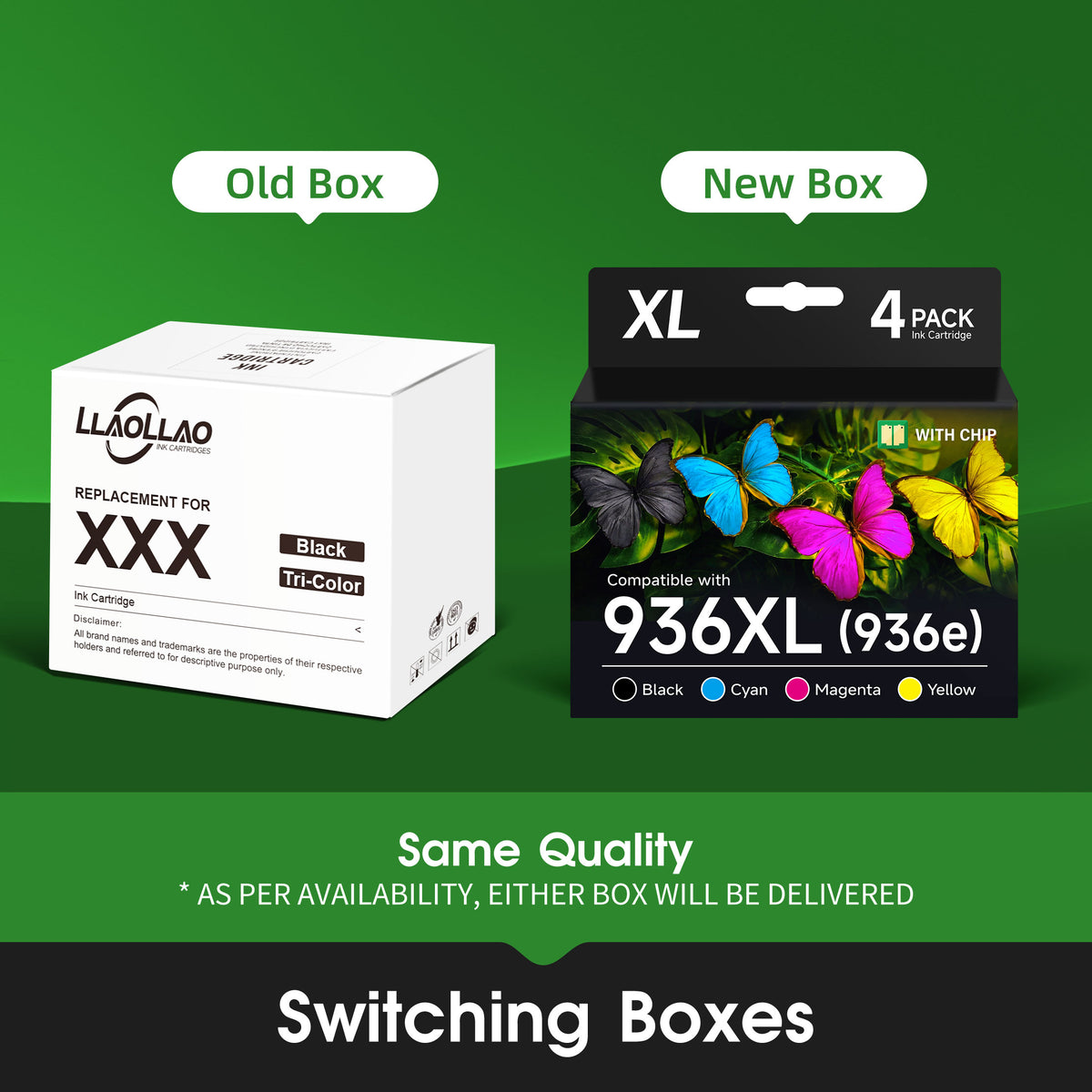 936XL Ink Cartridge Compatible for HP 936 936XL Ink Cartridges for HP Officejet Pro 9125e 9120e 9130e 9135e 9122e 9128e 9110b 9120b 9130b 9730e (4-Pack)