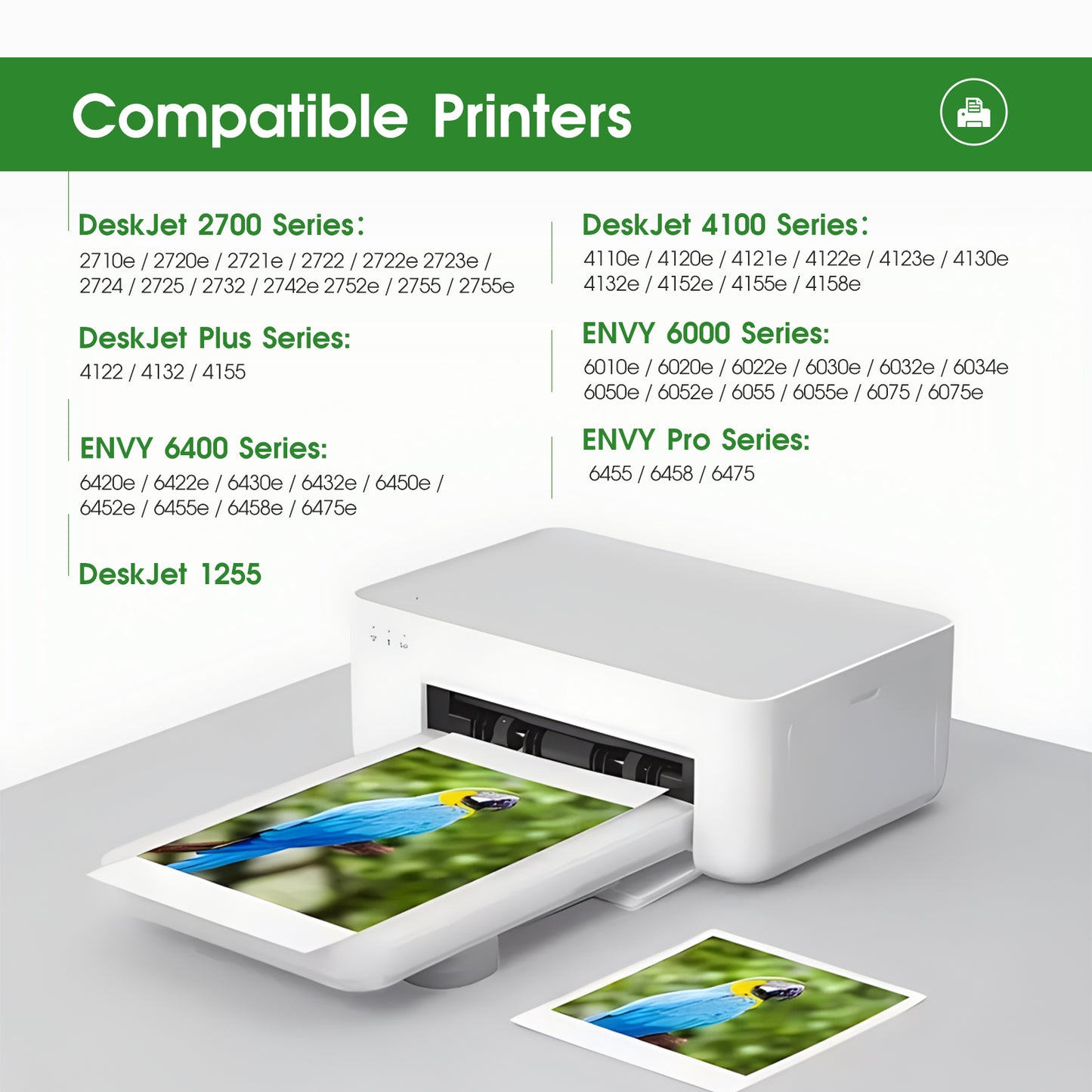 67 Ink Cartridge Compatible for HP 67 Black Ink for HP Deskjet 2700 2700e 2752 2752e 2755 2755e Envy 6000 6055 6055e 6058 Envy Pro 6455 6458 Printer (2-Pack)