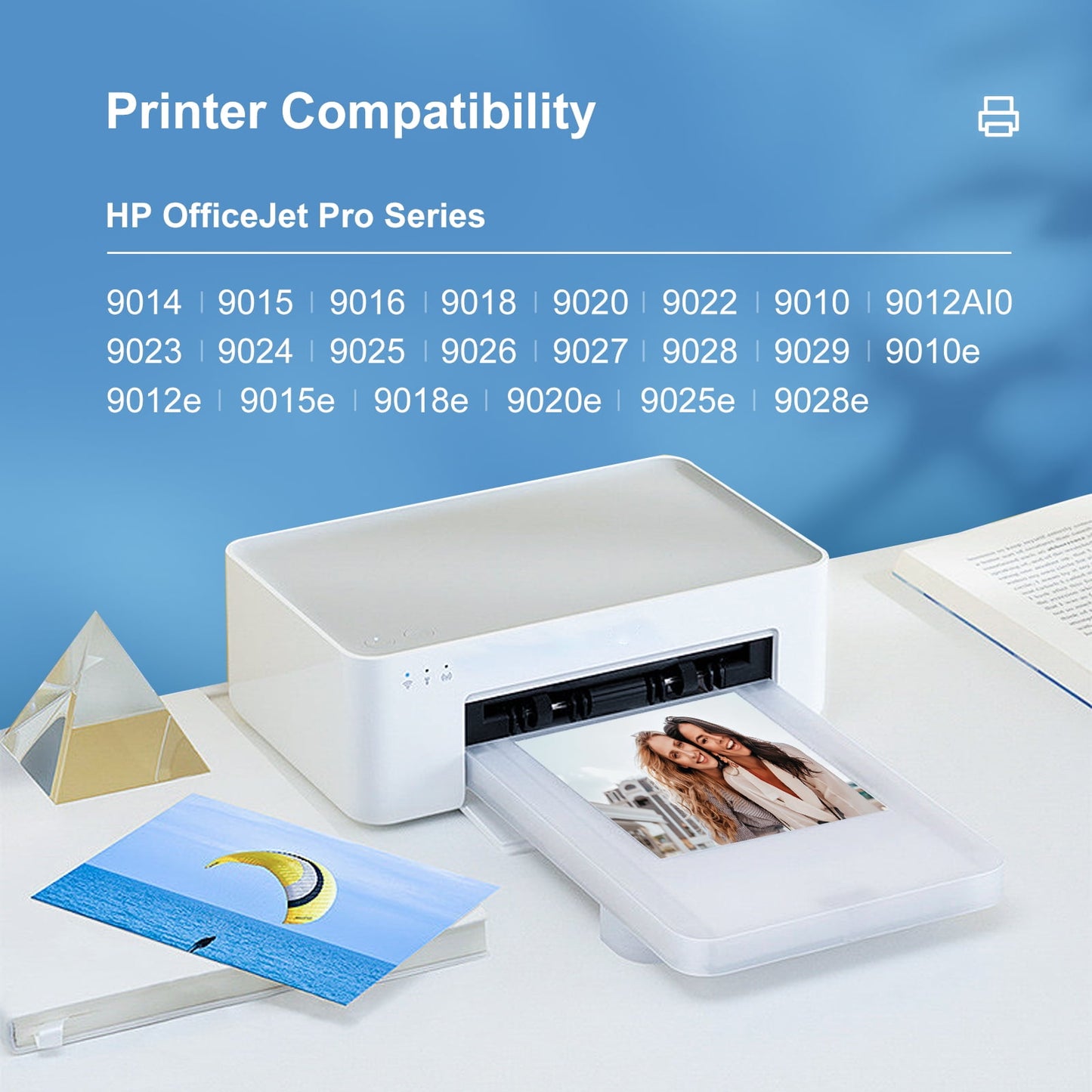 962XL Ink Cartridges Compatible for HP 962 962 XL Ink Cartridges for HP 9018e 9015e 9010 Series Printer (4 Pack)