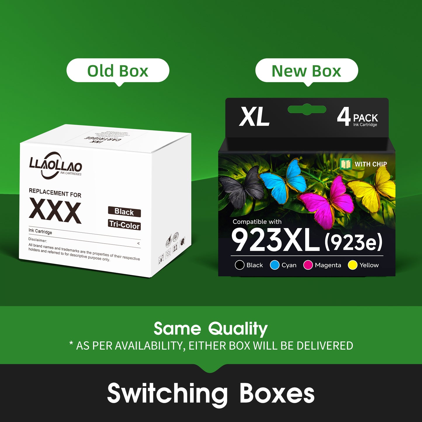 923XL Compatible for HP 923 Ink Cartridges Compatible for HP 923XL Ink Cartridges Combo Pack for HP Officejet Pro 8130e 8120e 8125e 8135e 8138e 8139e Printers(4-Pack)