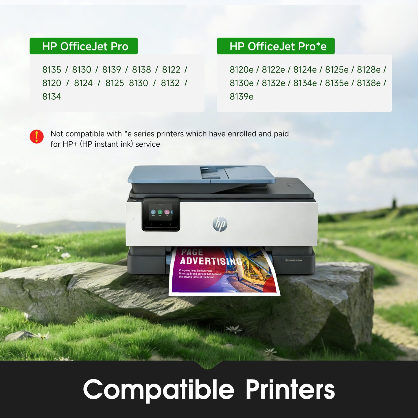923XL Compatible for HP 923 Ink Cartridges Compatible for HP 923XL Ink Cartridges Combo Pack for HP Officejet Pro 8130e 8120e 8125e 8135e 8138e 8139e Printers(4-Pack)