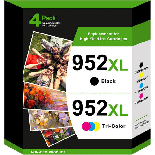 952 XL Ink Cartridges Compatible for HP 952XL Ink Cartridges HP 952 for HP OfficeJet Pro 7720, 7740, 8210, 8710, 8720, 8730, 8740 Series