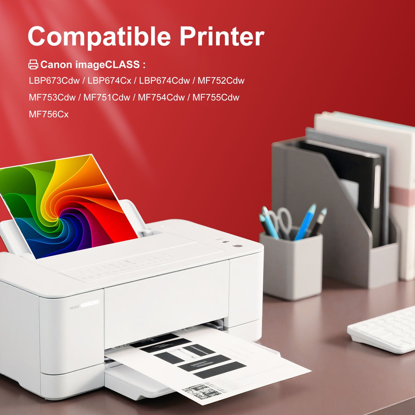 069H 069 Toner Cartridge Compatible for Canon MF753Cdw Toner Cartridges 069 069H for Canon imageCLASS MF753Cdw MF751Cdw LBP674Cdw Printer Ink (4 Pack)