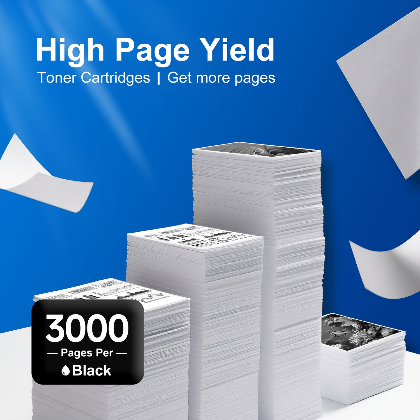 TN830XL Toner Cartridges Compatible for Brother TN830 Toner for Brother Toner TN830XL TN830 - Print up to 3,000 Pages (2-Black)