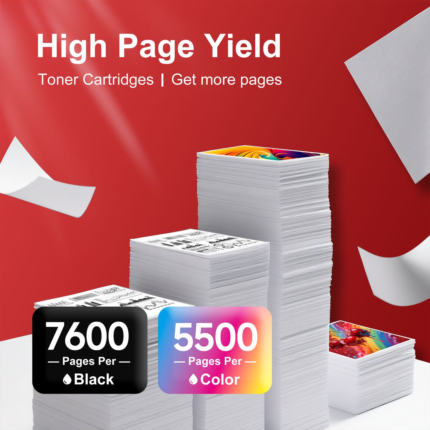 069H 069 Toner Cartridge Compatible for Canon MF753Cdw Toner Cartridges 069 069H for Canon imageCLASS MF753Cdw MF751Cdw LBP674Cdw Printer Ink (4 Pack)